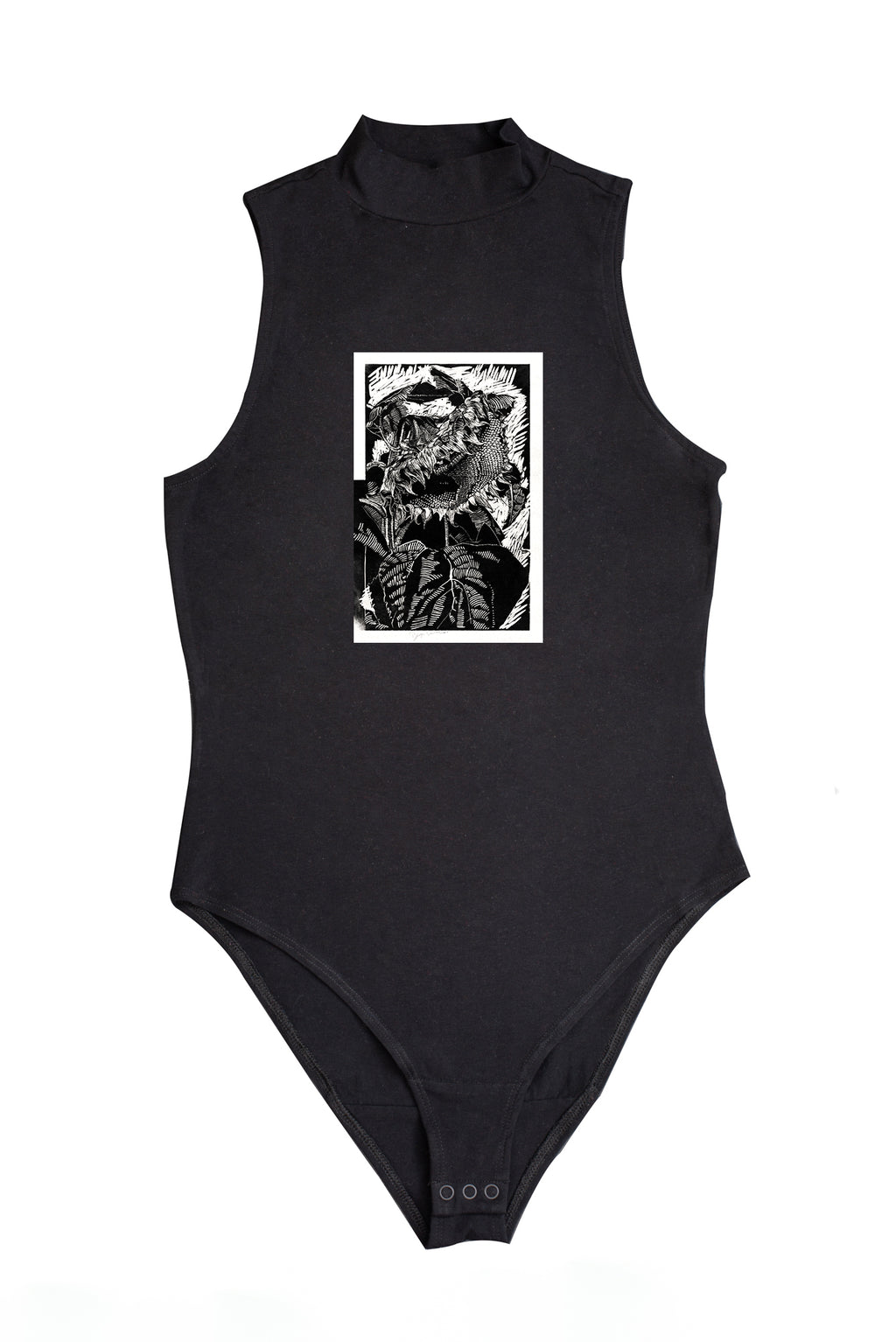 Női ujjatlan magas nyakú body (Reijer Stolk - Sunflower)