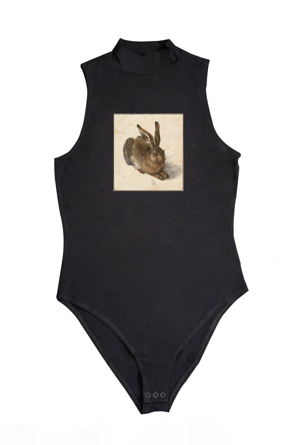 Női ujjatlan magasnyakú body ( Albrecht Dürer - Young Hare )
