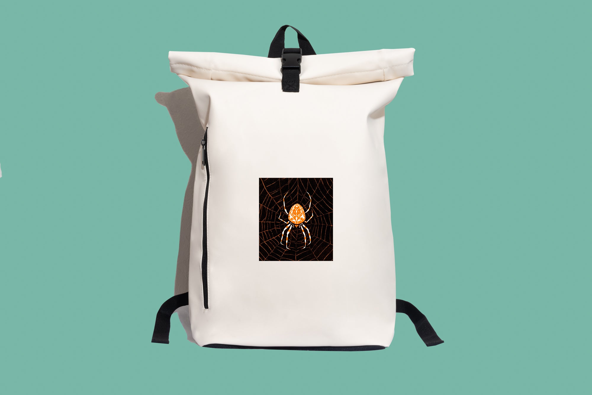 Modern stílusú hátizsák laptop zsebbel (Julie de Graag - Spider in web)