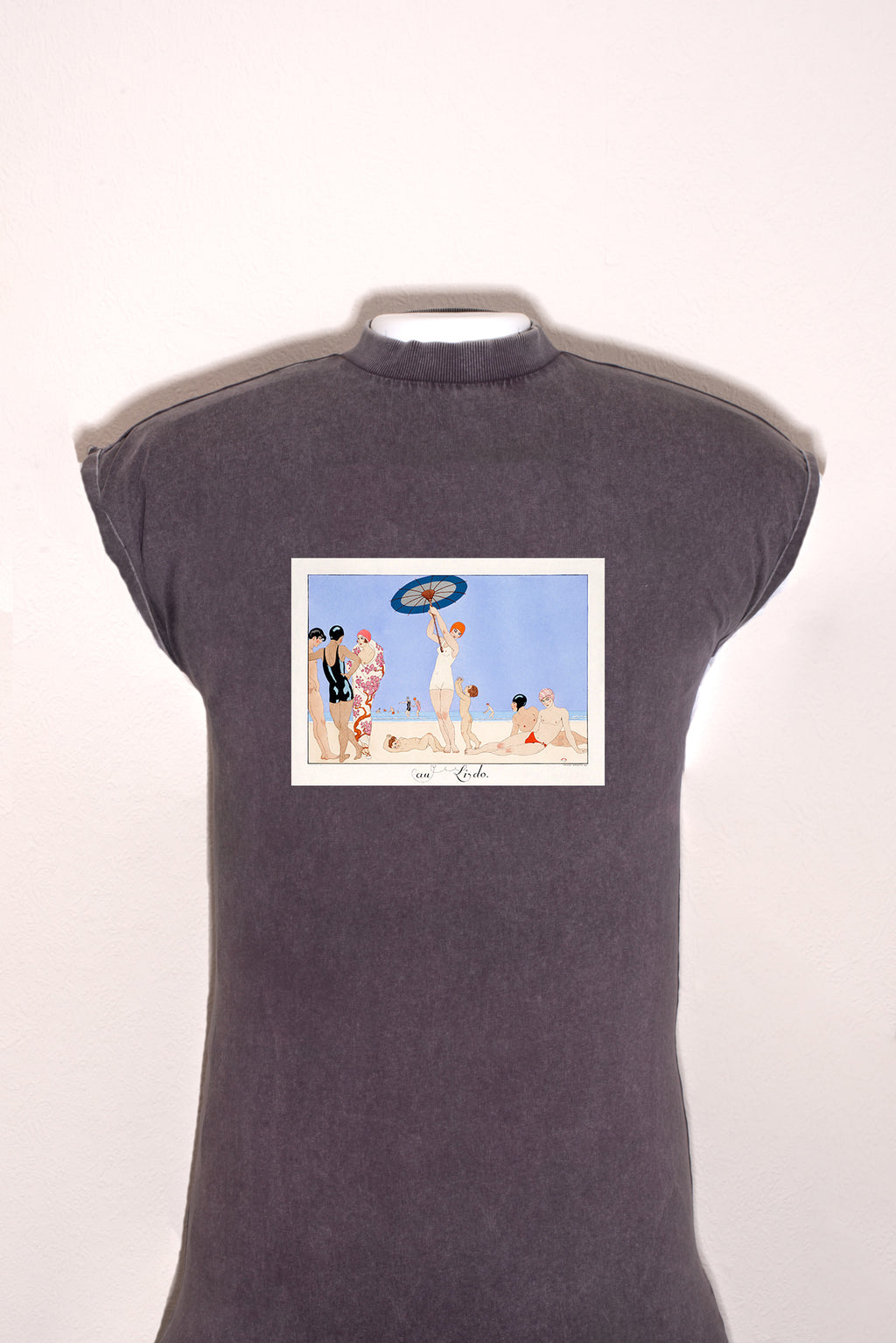 Hosszú női ruha (George Barbier - Au Lido)