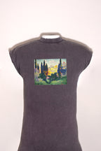 Hosszú női ruha (Henri-Edmond Cross - La Plaine de Bormes)