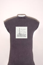 Hosszú női ruha (Leo Gestel - View of the Eiffel Tower in Paris)