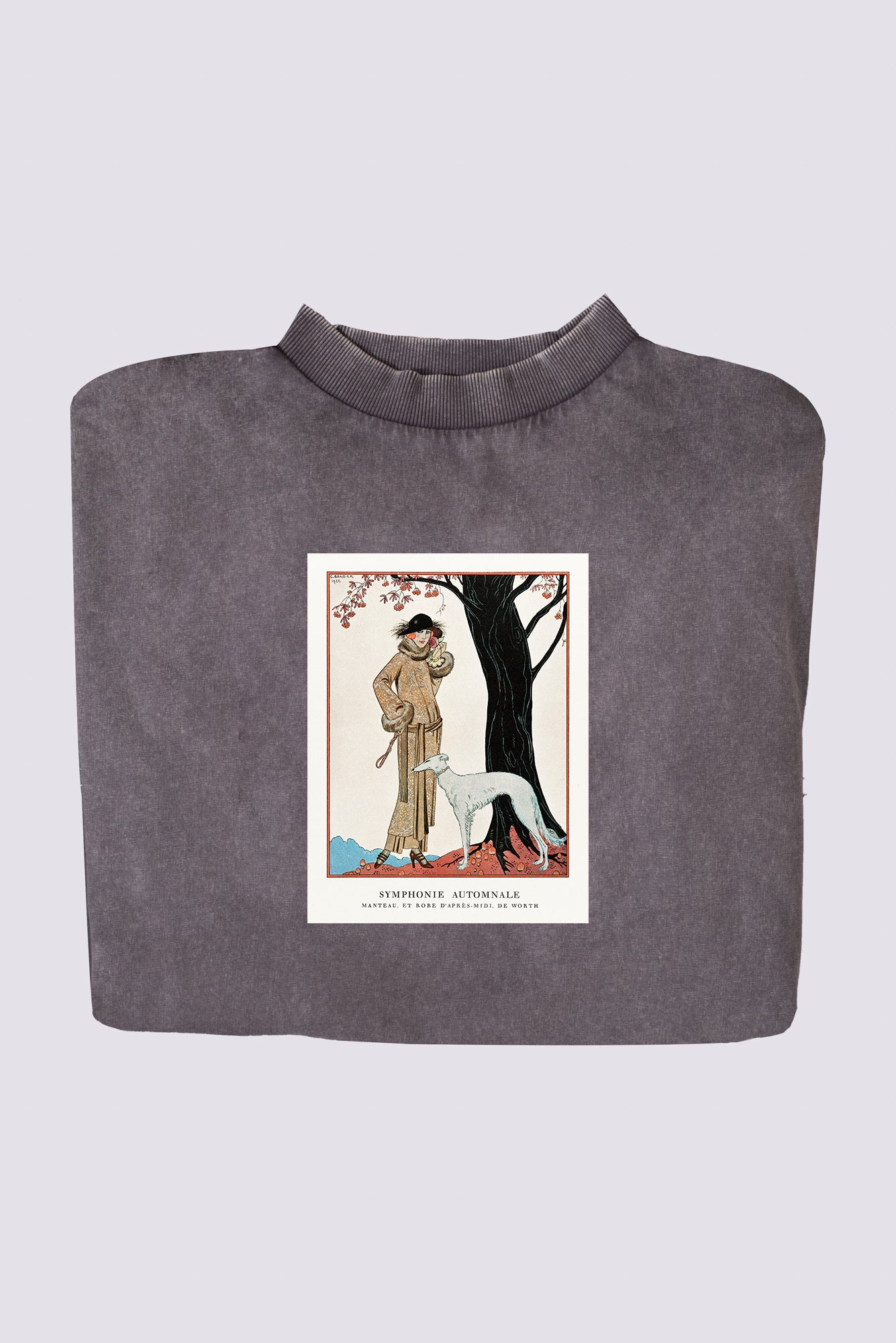 Hosszú női ruha (George Barbier - Symphonie Automnale)