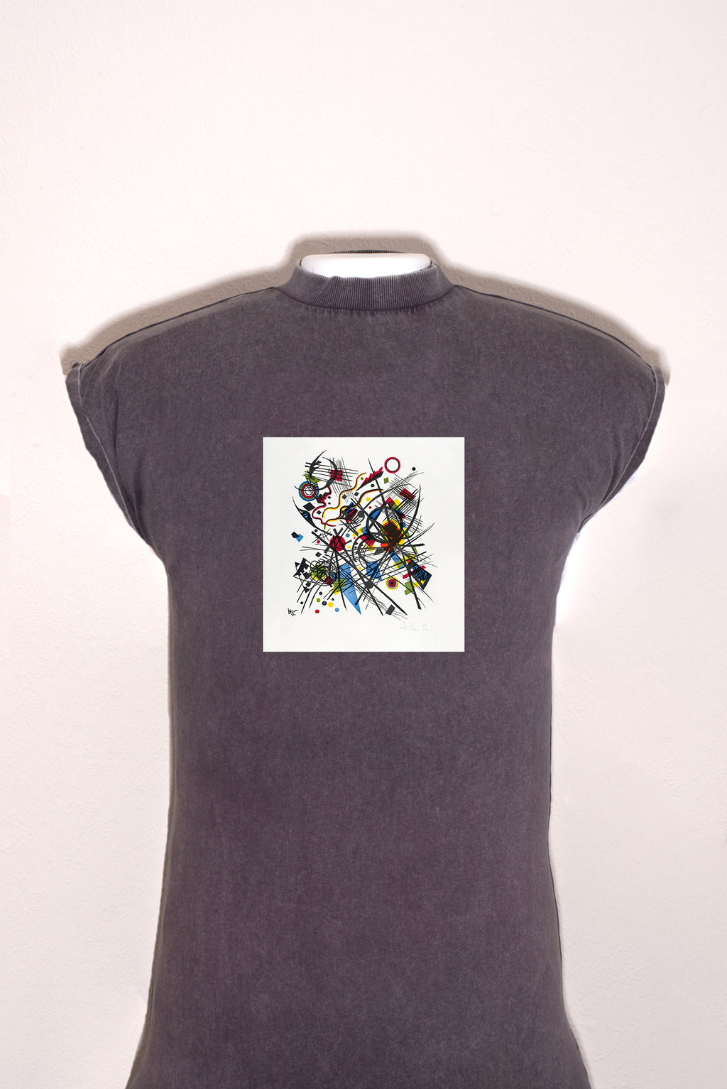 Hosszú női ruha (Wassily Kandinsky-Lithographie für die Vierte Bauhausmappe)