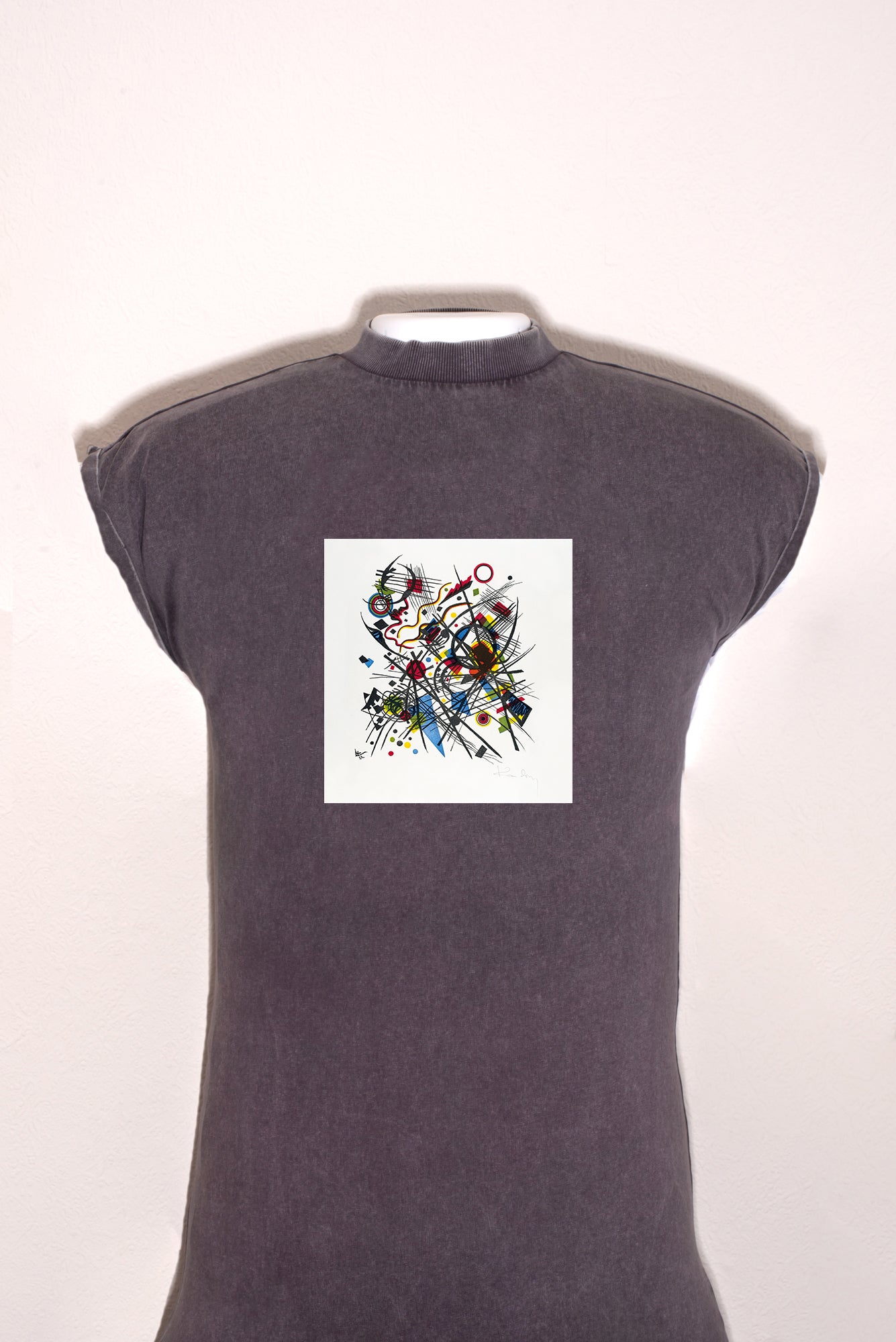 Hosszú női ruha (Wassily Kandinsky-Lithographie für die Vierte Bauhausmappe)