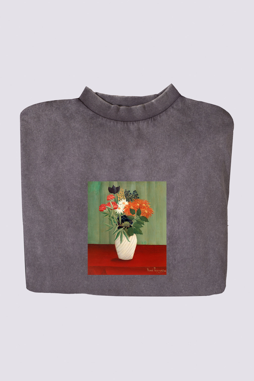 Hosszú női ruha (Henri Rousseau - Bouquet de fleurs aux reines-marguerites et aux tokyos)