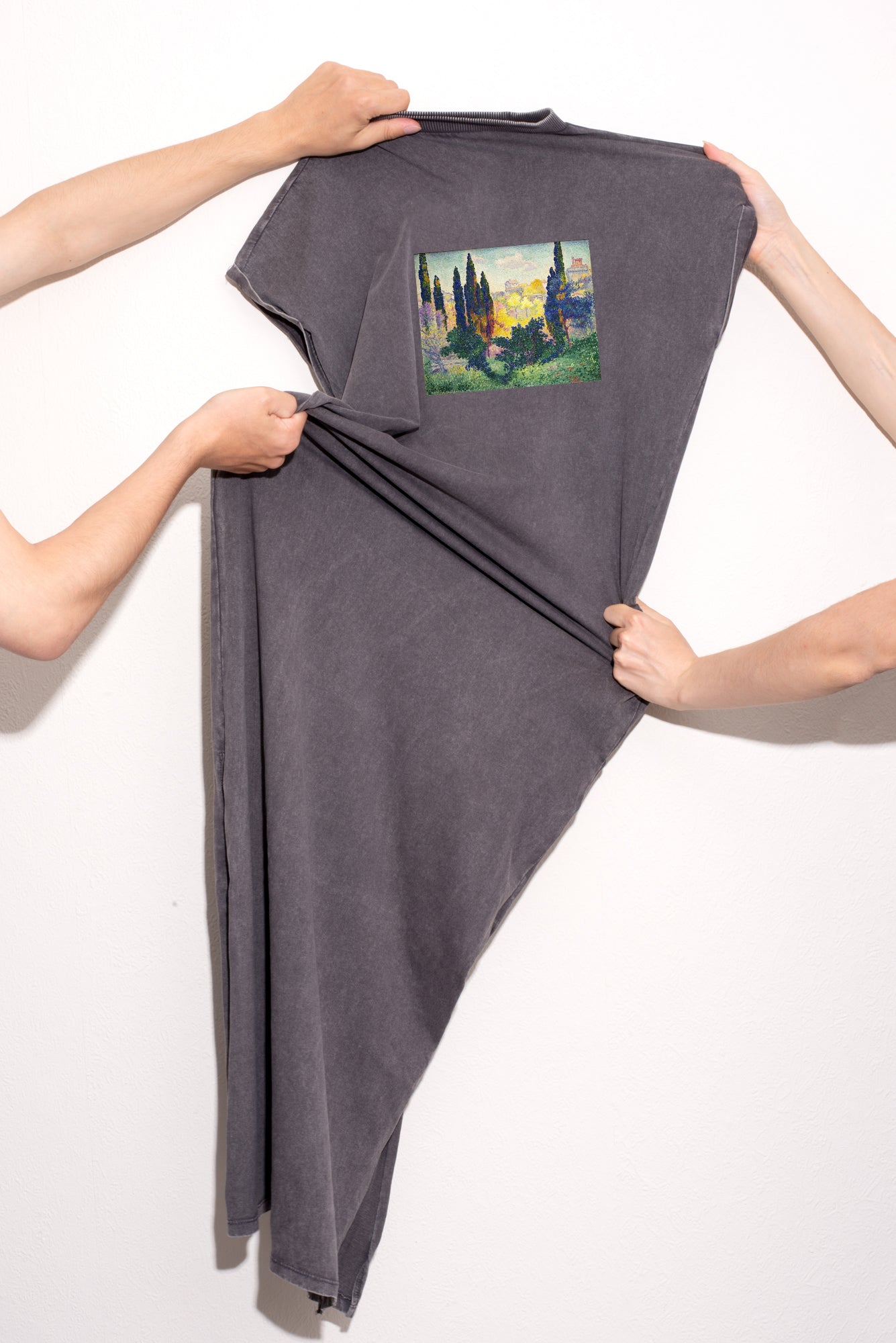 Hosszú női ruha (Henri-Edmond Cross - La Plaine de Bormes)