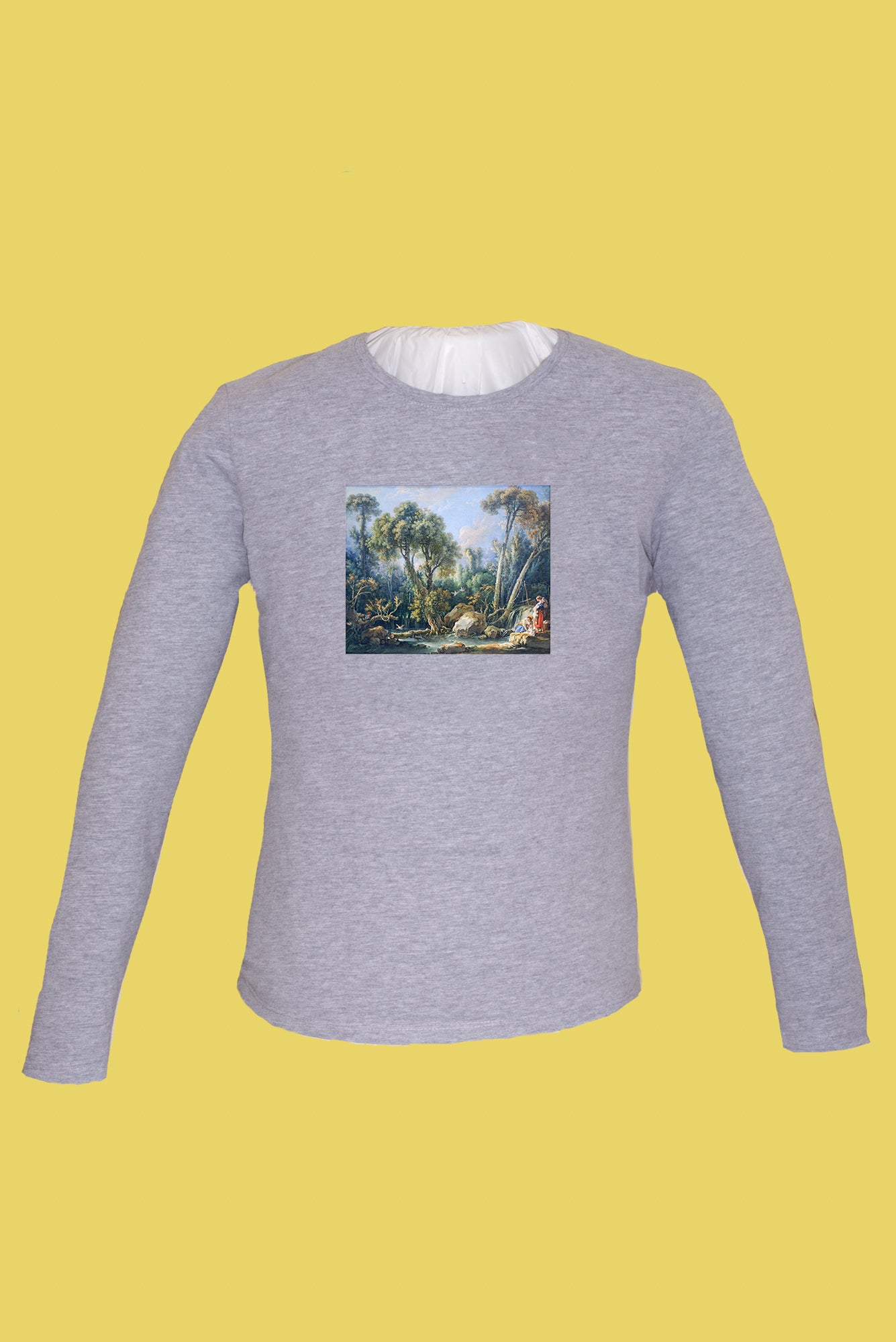 Hosszú ujjú póló (François Boucher - Laundresses in a Landscape)