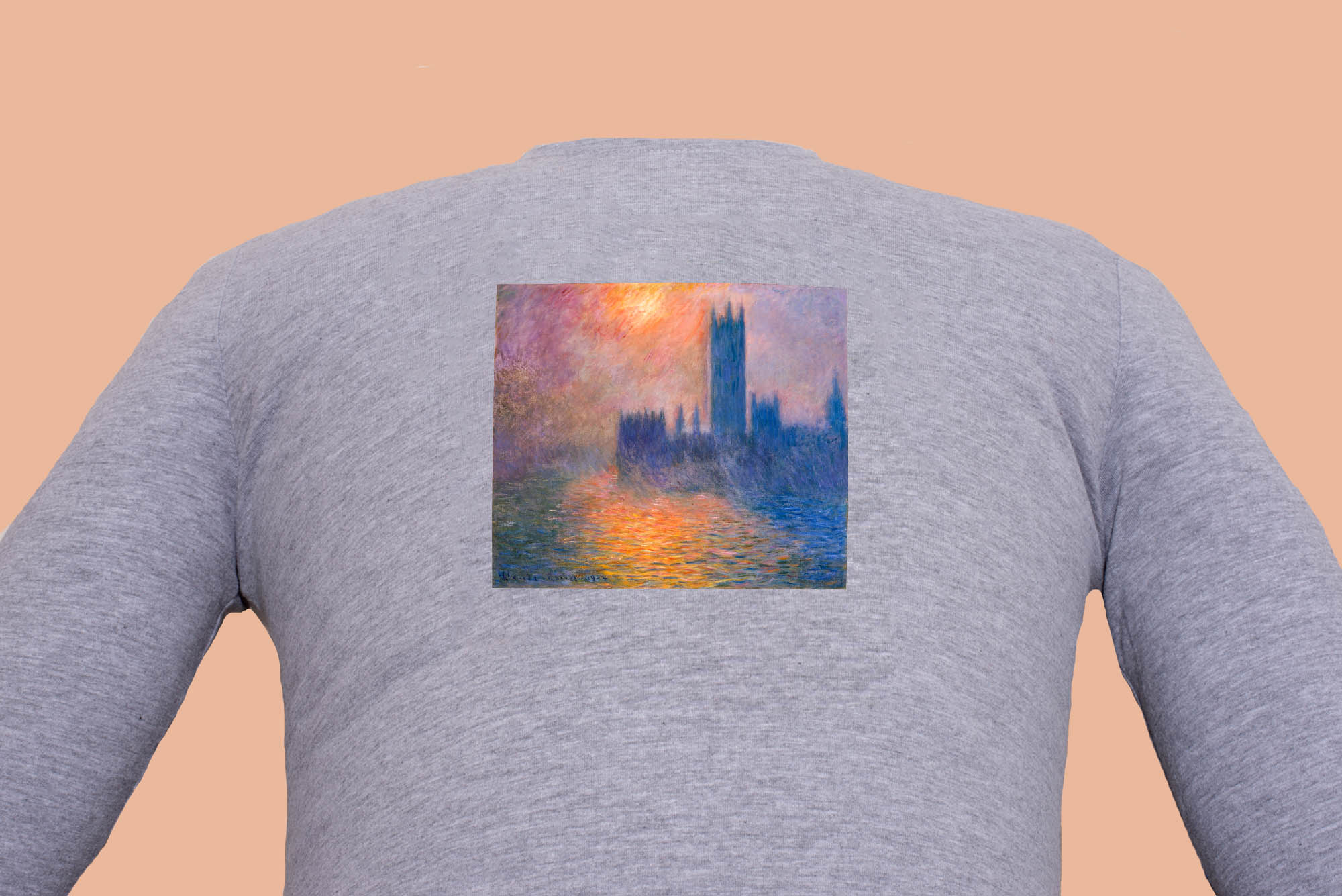 Hosszú ujjú póló (Claude Monet - Houses of Parliament)