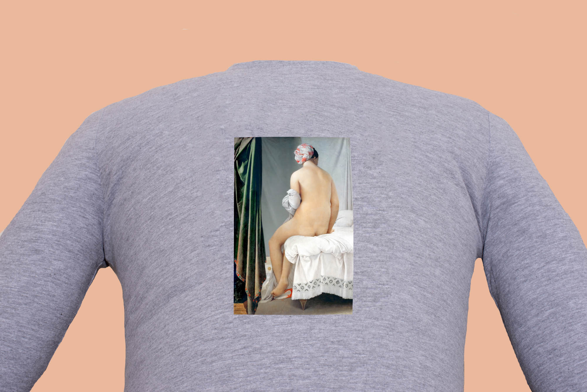 Hosszú ujjú póló (Jean-Auguste-Dominique Ingres -  The Valpinçon Bather)