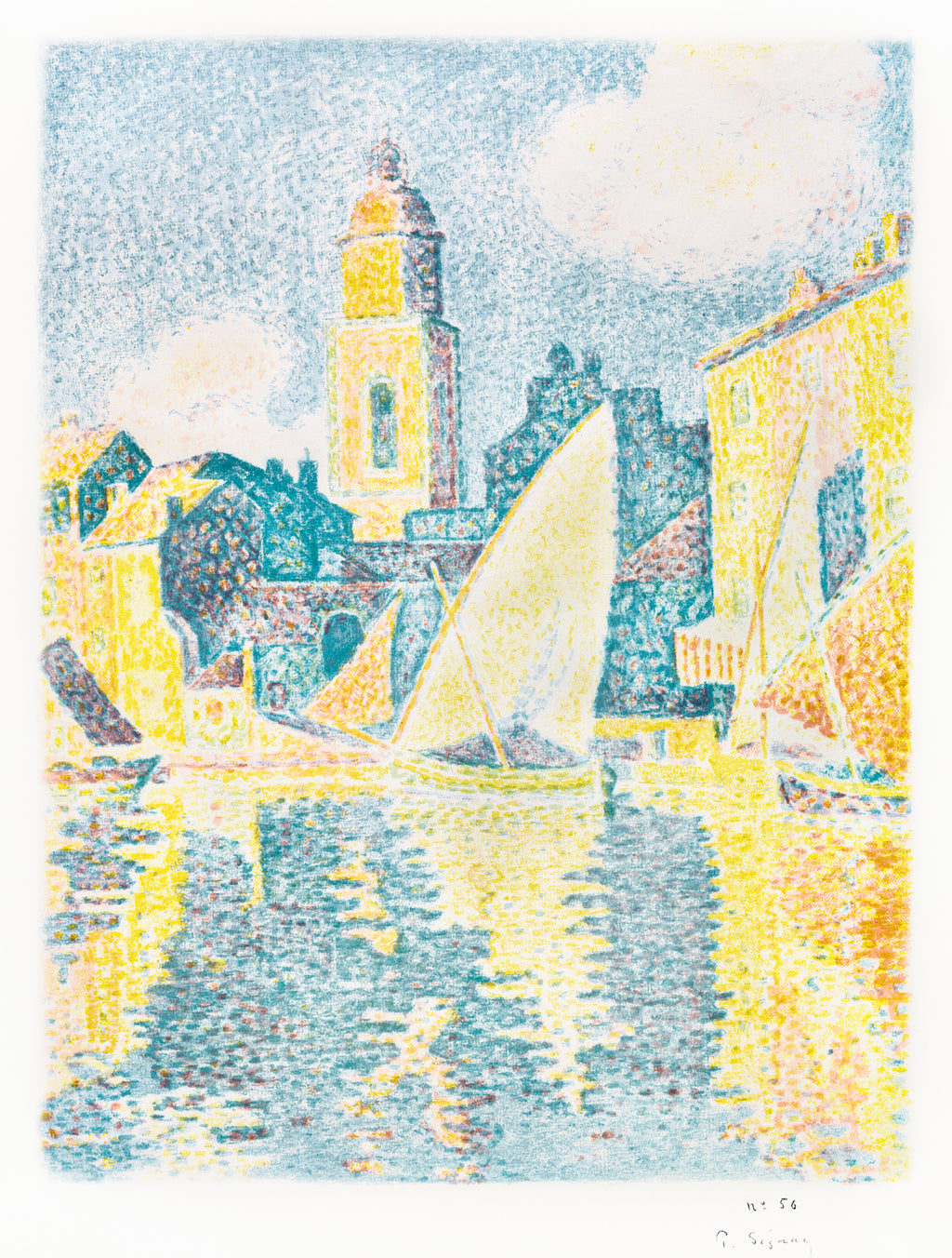 Hosszú ujjú póló (Paul Signac - The Port Saint Tropez)