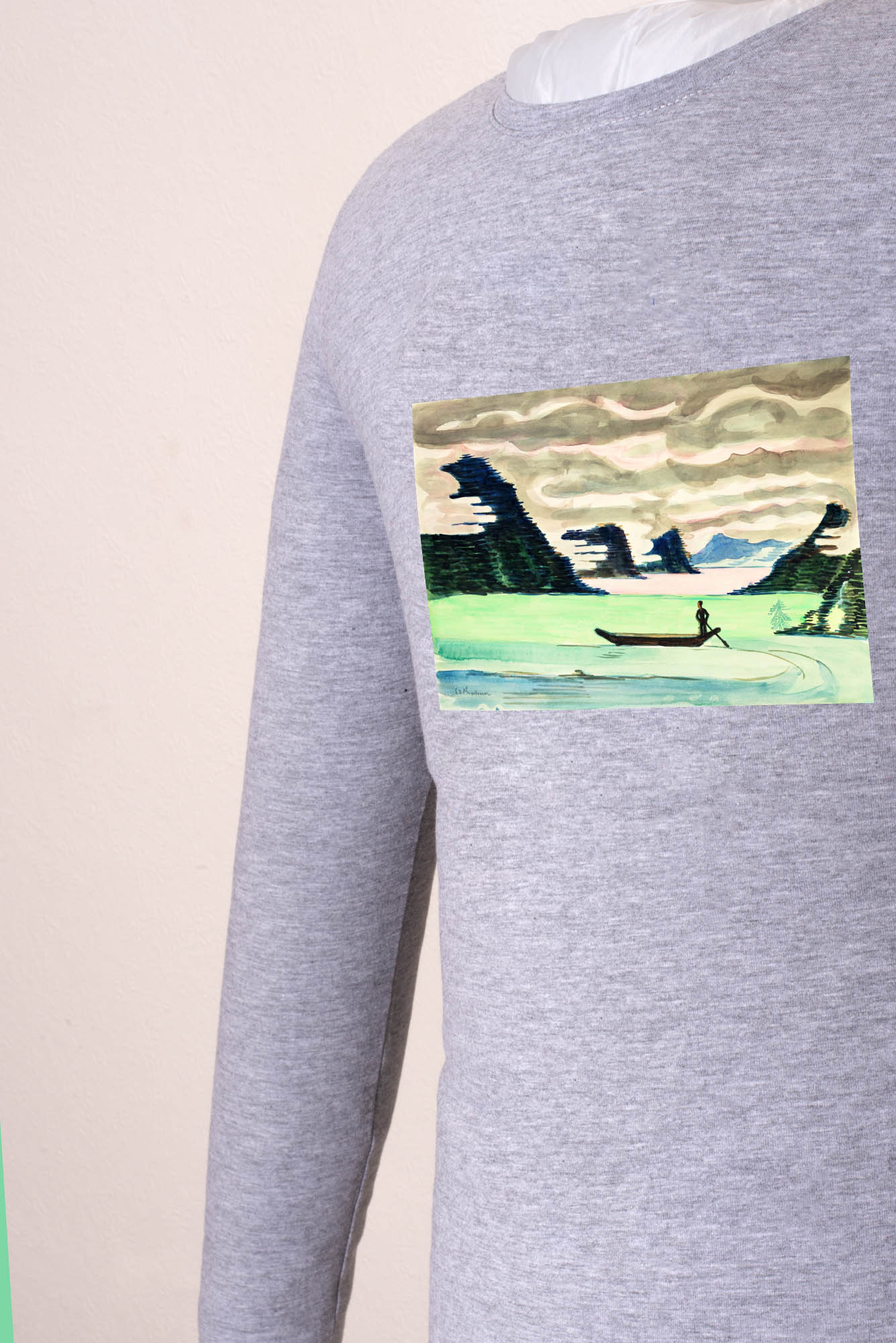Hosszú ujjú póló (Ernst Ludwig Kirchner - Mountain lake)