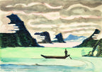 Hosszú ujjú póló (Ernst Ludwig Kirchner - Mountain lake)