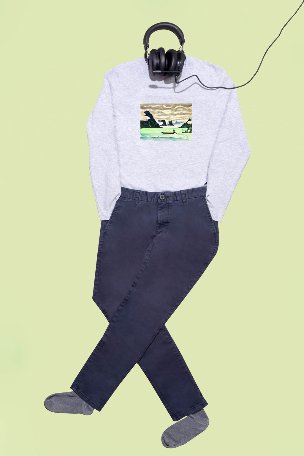 Hosszú ujjú póló (Ernst Ludwig Kirchner - Mountain lake)