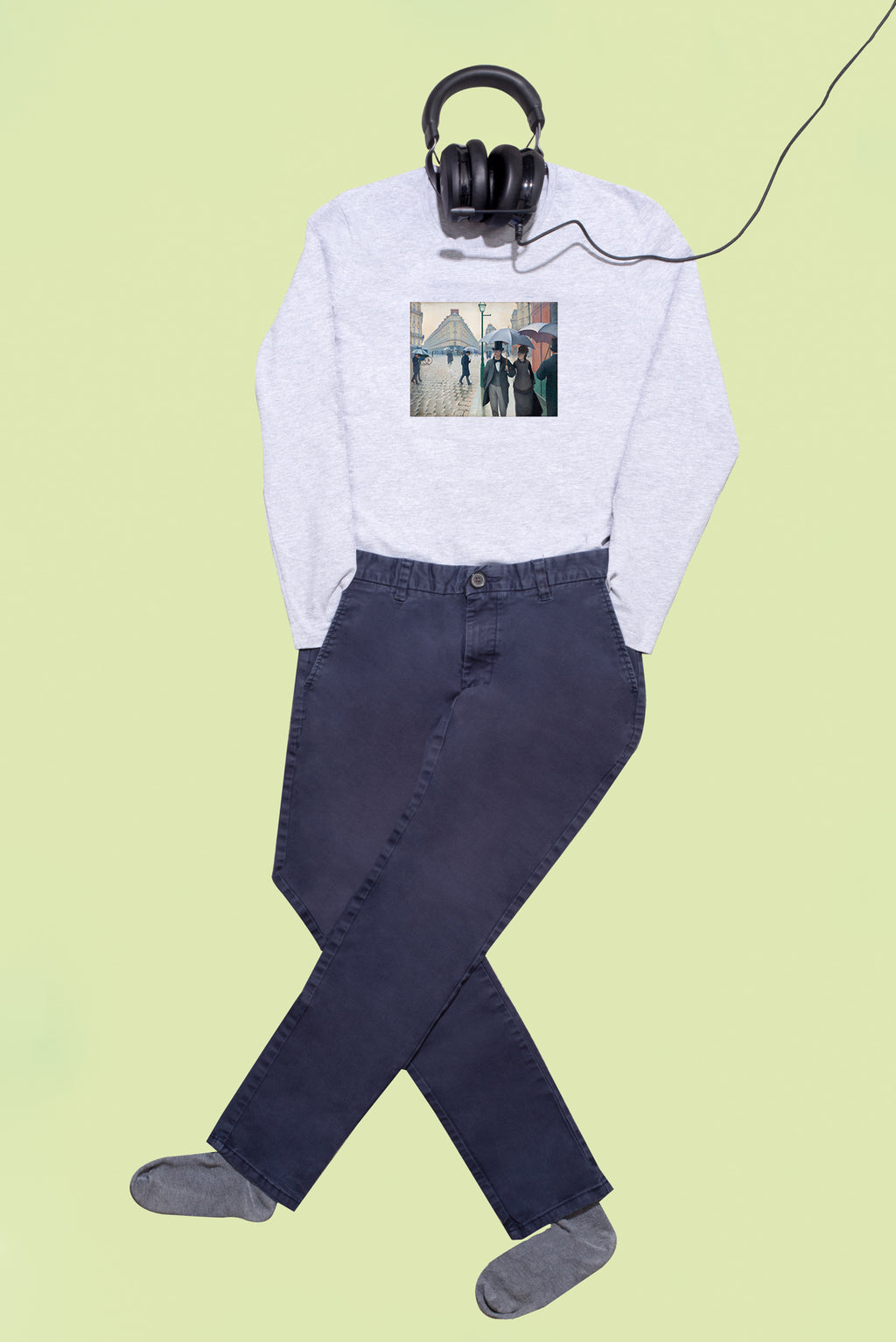 Hosszú ujjú póló (Gustave Caillebotte - Paris Street, Rainy Day)