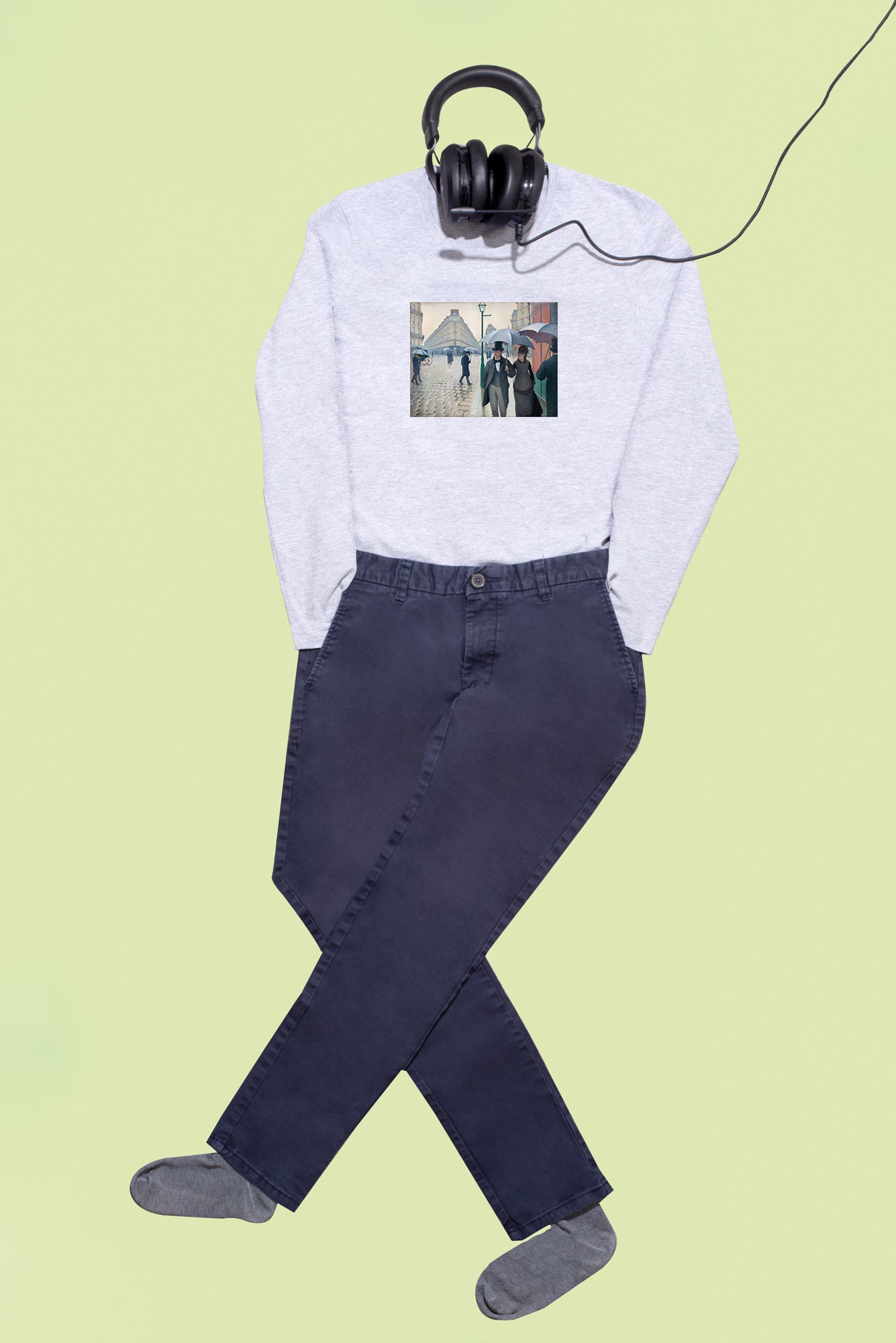 Hosszú ujjú póló (Gustave Caillebotte - Paris Street, Rainy Day)