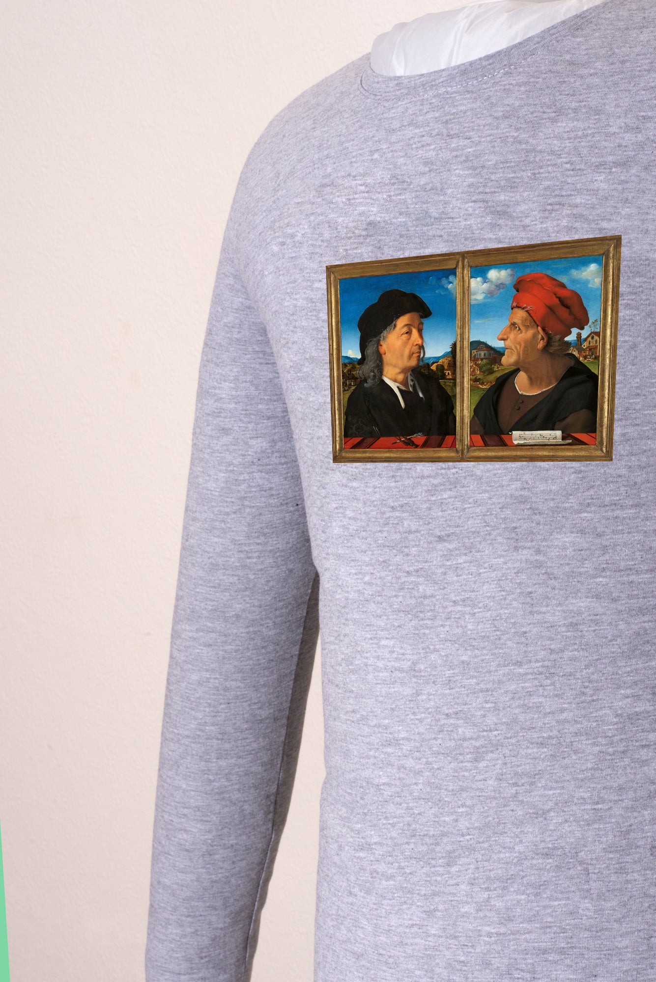 Hosszú ujjú póló (Piero di Cosimo - Portraits of Giuliano da Sangallo and Francesco Giamberti)