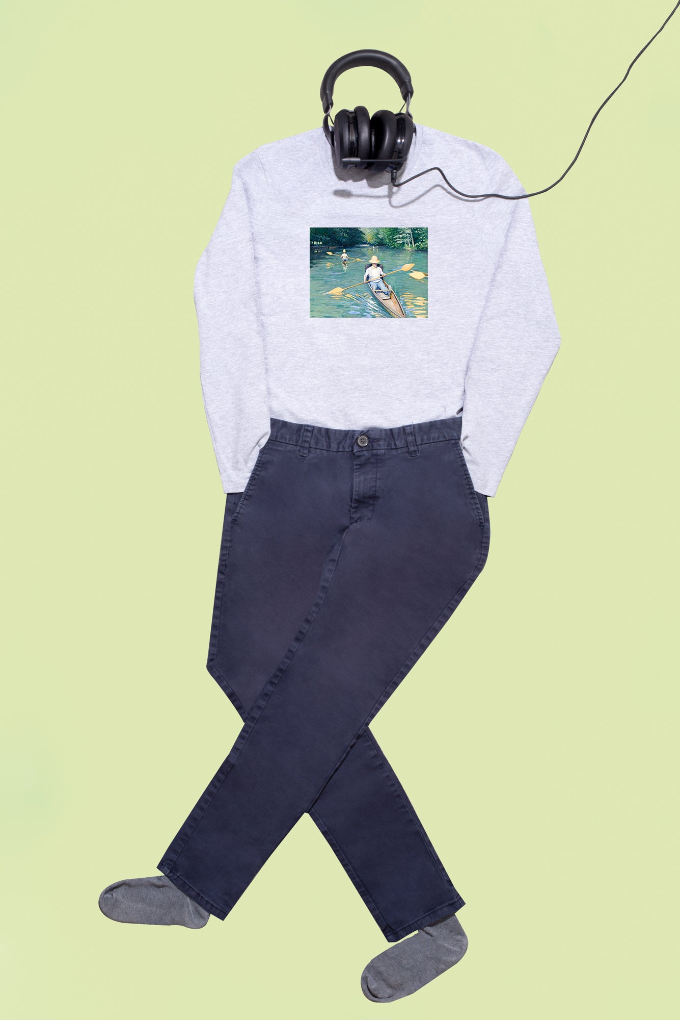 Hosszú ujjú póló (Gustave Caillebotte - Skiffs on the Yerres)