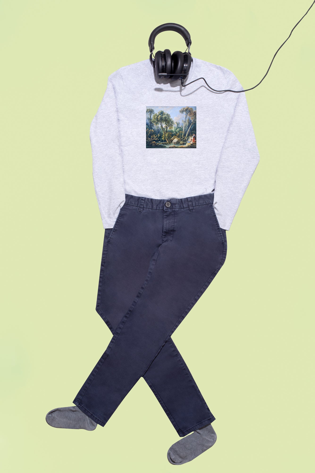 Hosszú ujjú póló (François Boucher - Laundresses in a Landscape)