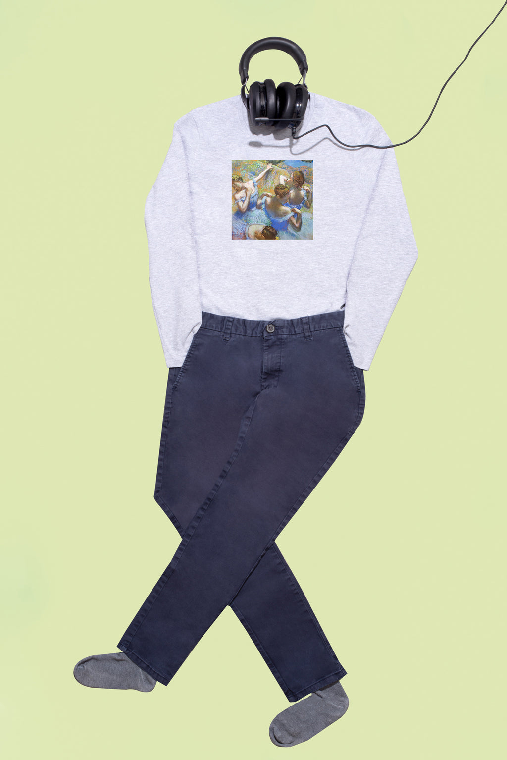 Hosszú ujjú póló (Edgar Degas - Four ballerinas, straightening up in the wings)