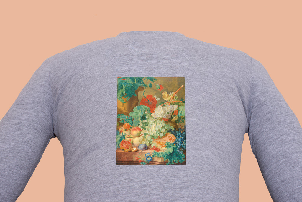 Hosszú ujjú póló (Jan van Huysum - Still Life with Flowers and Fruit)