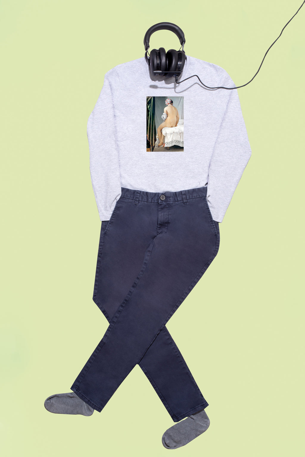 Hosszú ujjú póló (Jean-Auguste-Dominique Ingres -  The Valpinçon Bather)