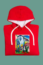 Kapucnis pulóver (Franz Marc - Blue Horse)