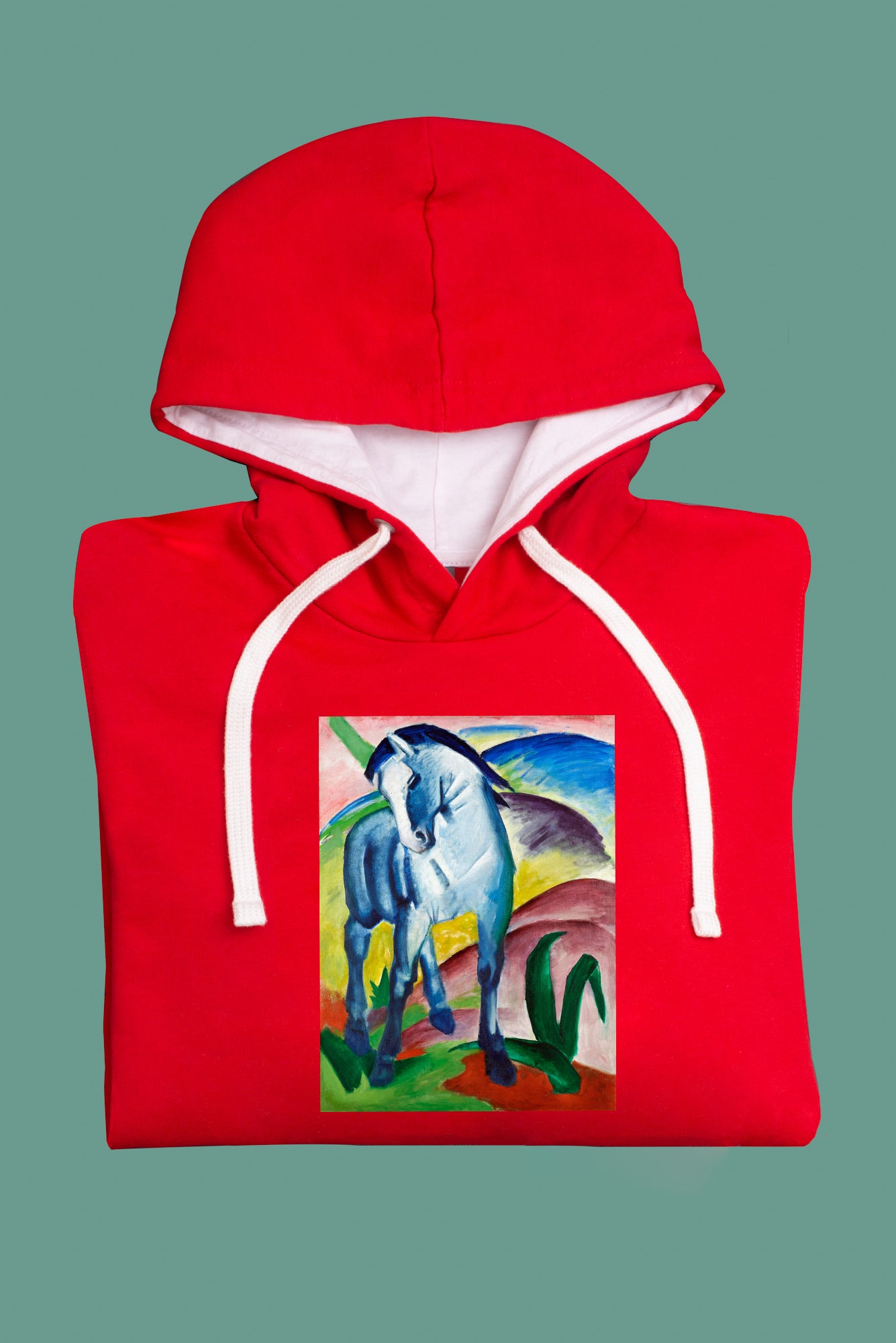 Kapucnis pulóver (Franz Marc - Blue Horse)