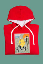 Kapucnis pulóver (Edward Penfield - Man riding bicycle)