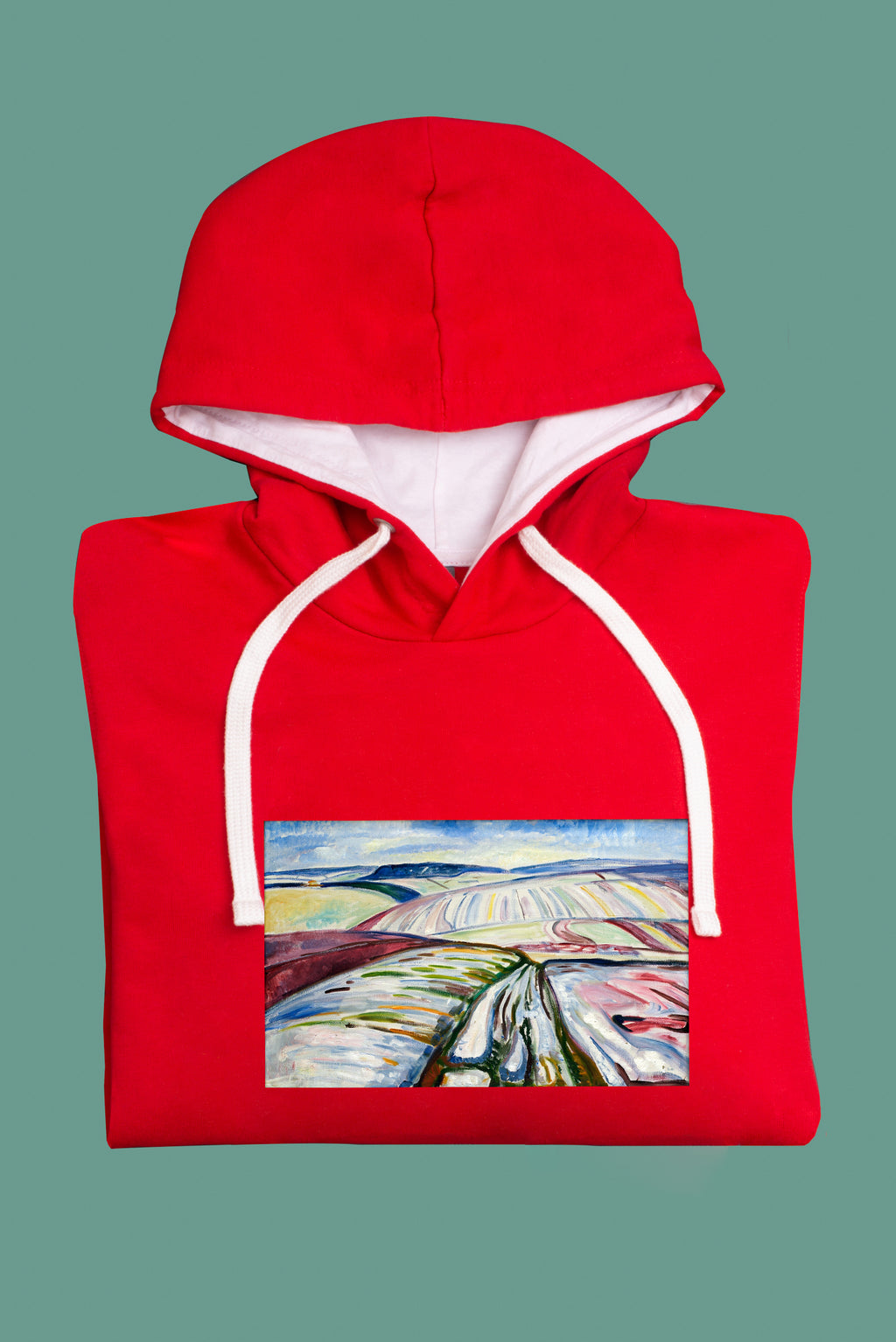 Kapucnis pulóver (Edvard Munch - Winter Landscape)