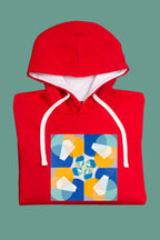 Kapucnis pulóver (Joseph Schillinger - Green Squares)