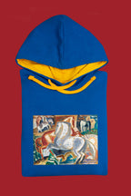 Kapucnis pulóver (Leo Gestel - Horses in Landscape)