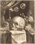 Női ujjatlan magas nyakú body (British 17th Century - Vanitas)
