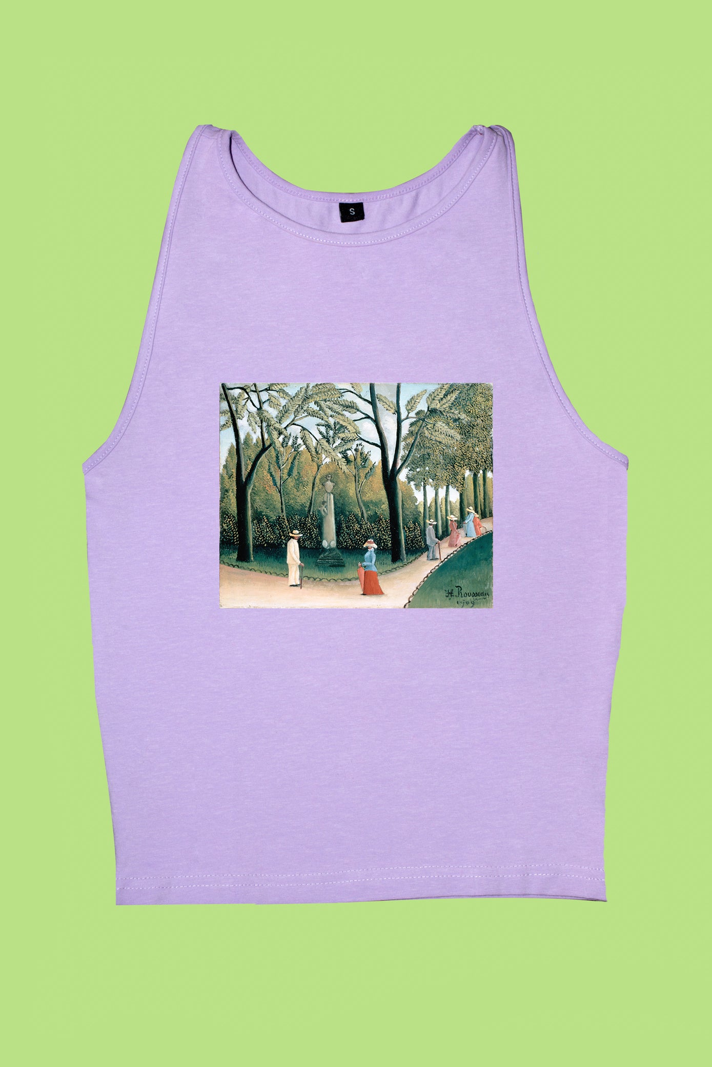 Női trikó (Henri Rousseau - Le Jardin du Luxembourg, Monument à Chopin)