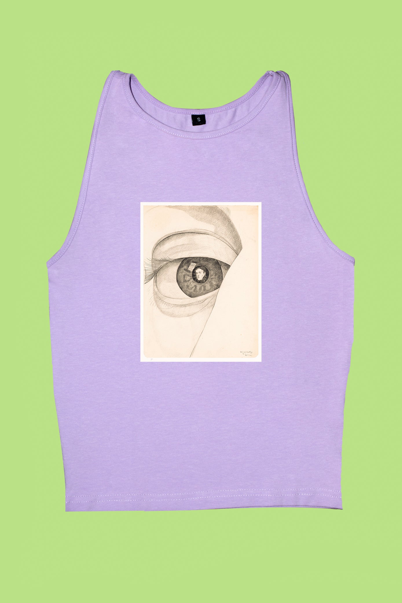 Női trikó (Cor van Teeseling - Zelfportret met portret in pupil)