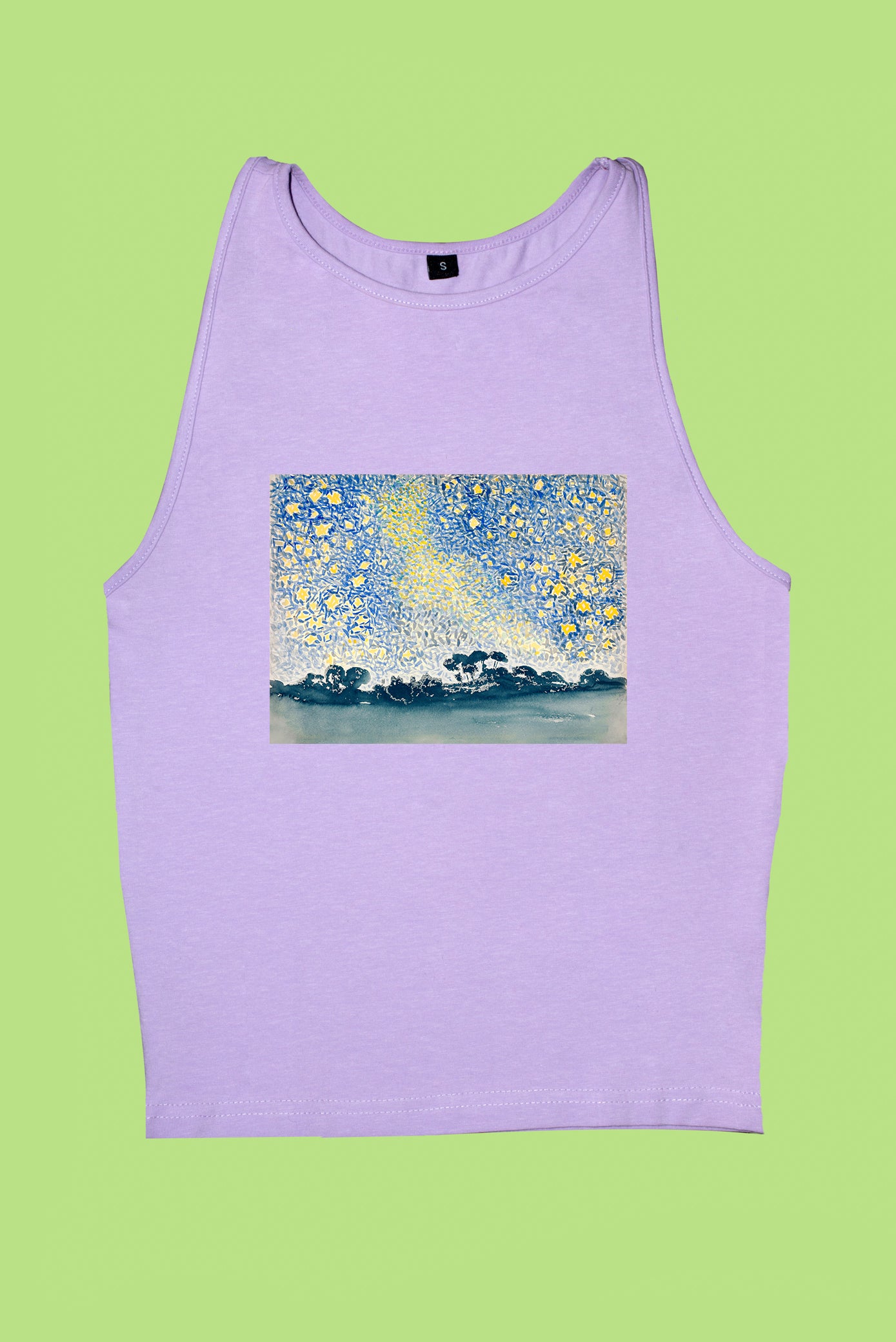 Női trikó (Henri-Edmond Cross - Landscape with Stars)