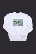 Pamut pulóver- Unisex (Piettes Haus in Montfoucault-  Camille Jacob Pissarro)