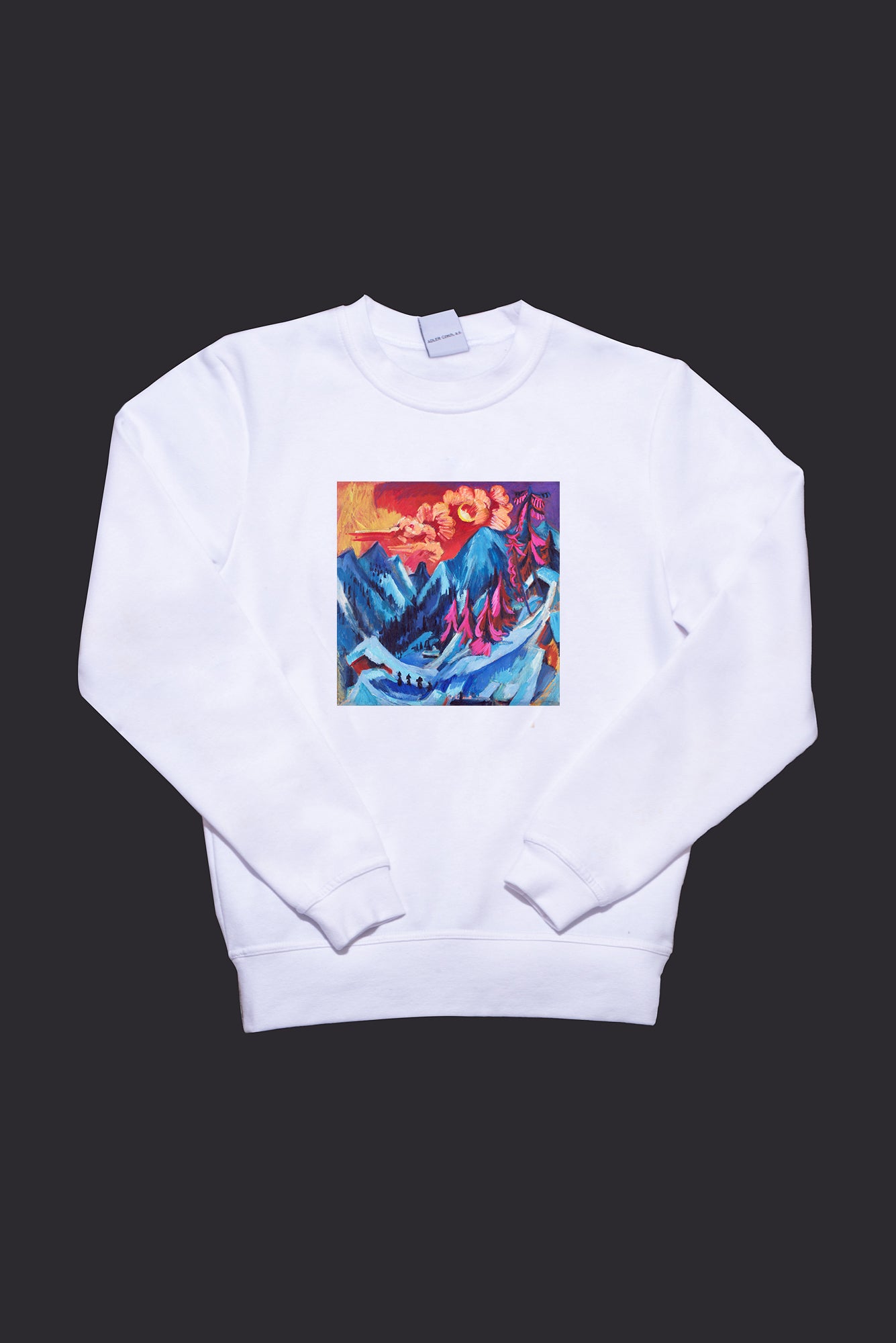 Pamut pulóver - Unisex (Ernst Ludwig Kirchner - Winter Landscape in Moonlight)