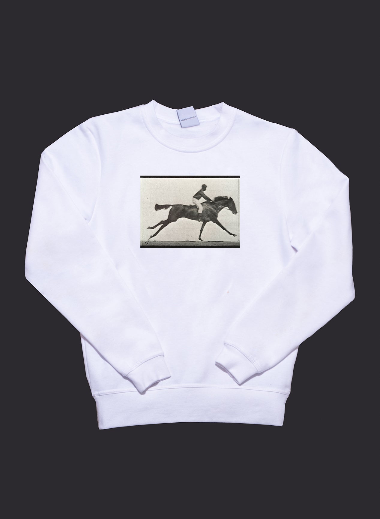 Pamut pulóver - Unisex (Eadweard Muybridge - A galloping horse and rider)