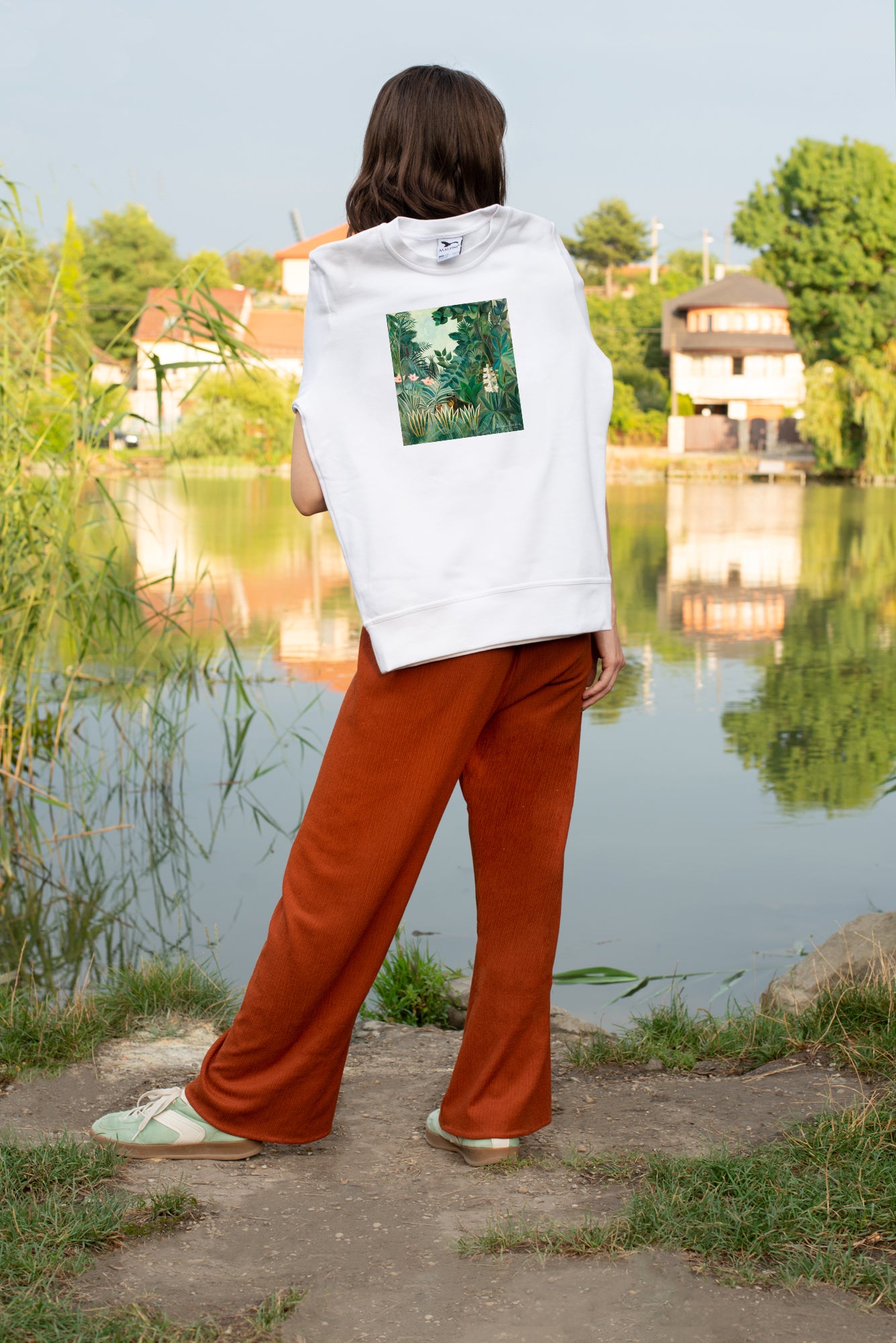 Pamut pulóver - Unisex (Henri Rousseau - The Equatorial Jungle)