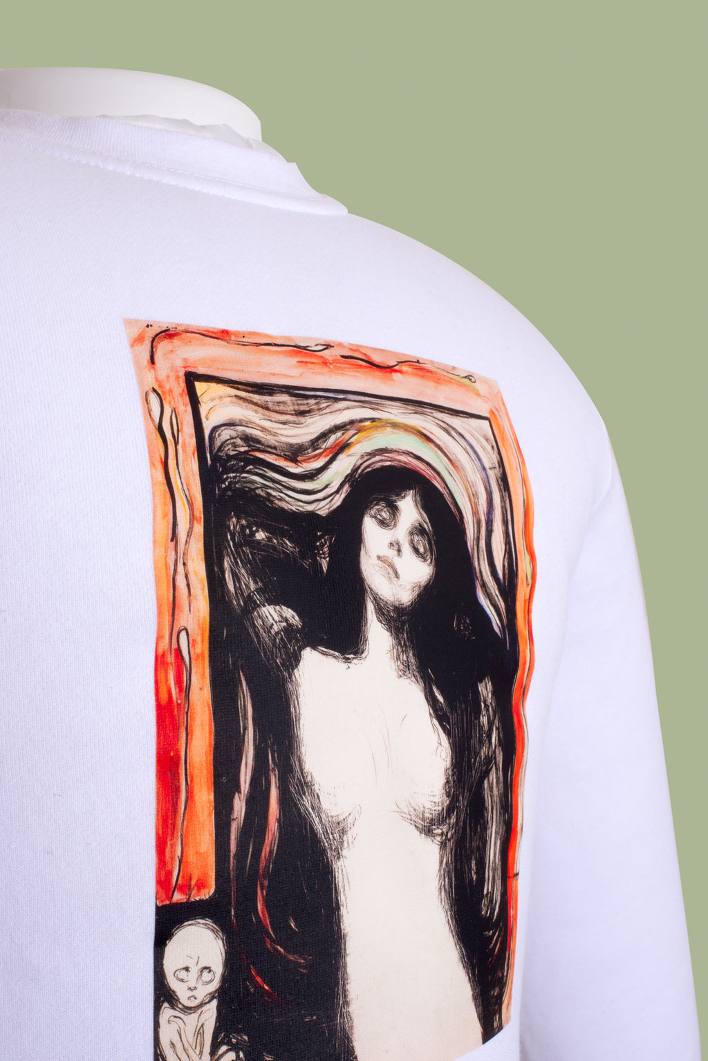Pamut pulóver- Unisex (Edvard Munch - Madonna)