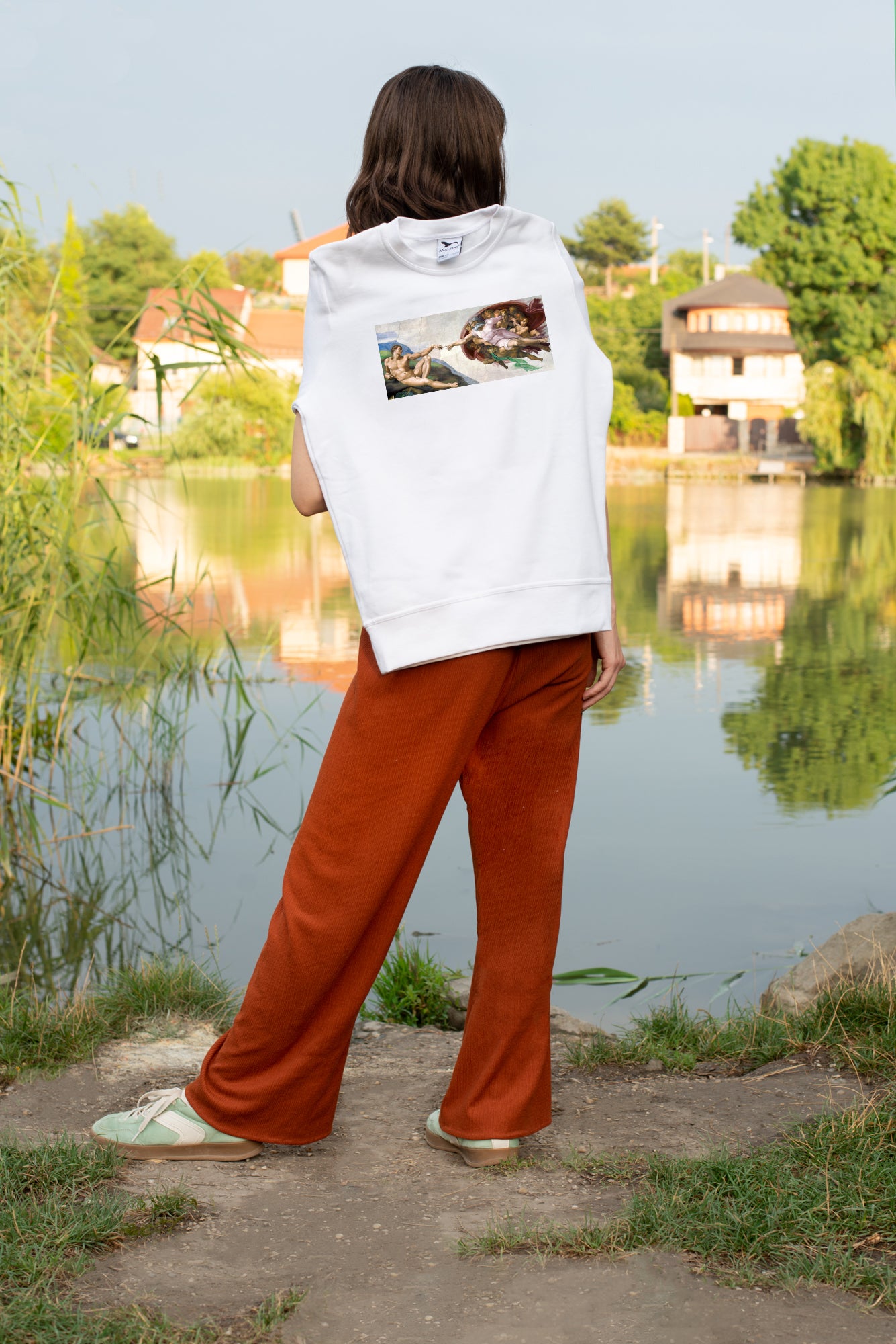 Pamut pulóver - Unisex (Michelangelo - The Creation of Adam)