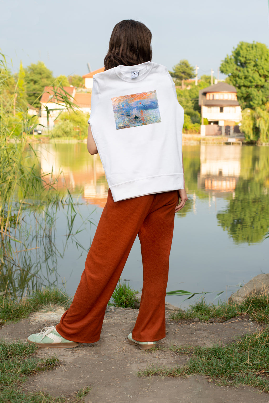 Pamut pulóver - Unisex (Claude Monet - Sunrise)