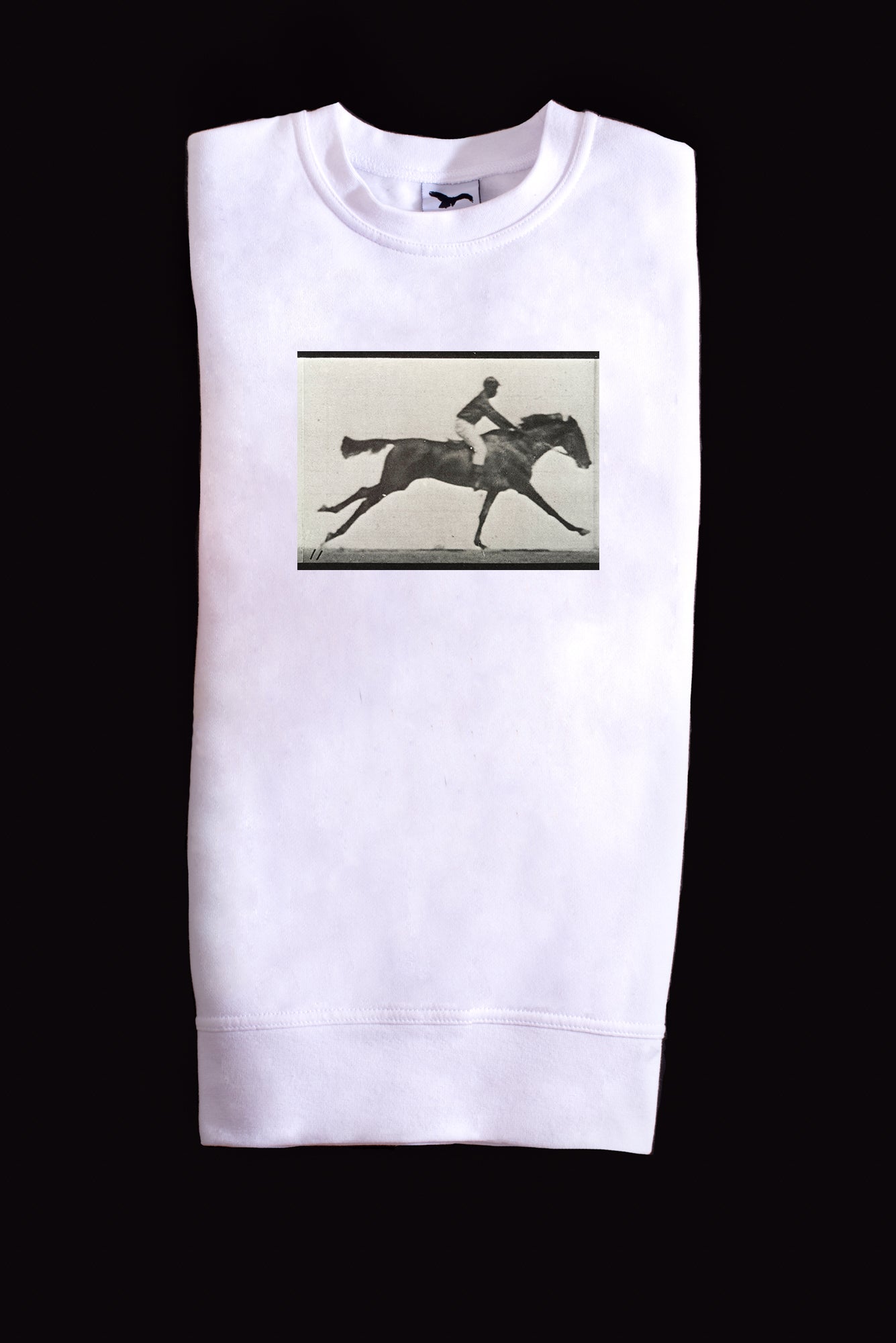 Pamut pulóver - Unisex (Eadweard Muybridge - A galloping horse and rider)