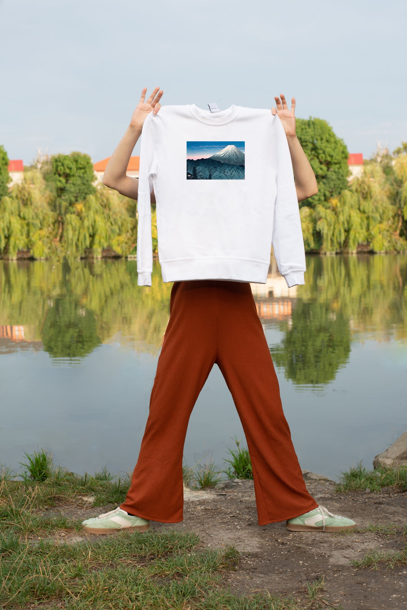 Pamut pulóver- Unisex (Hiroaki Takahashi- Mount Fuji From Hakone )