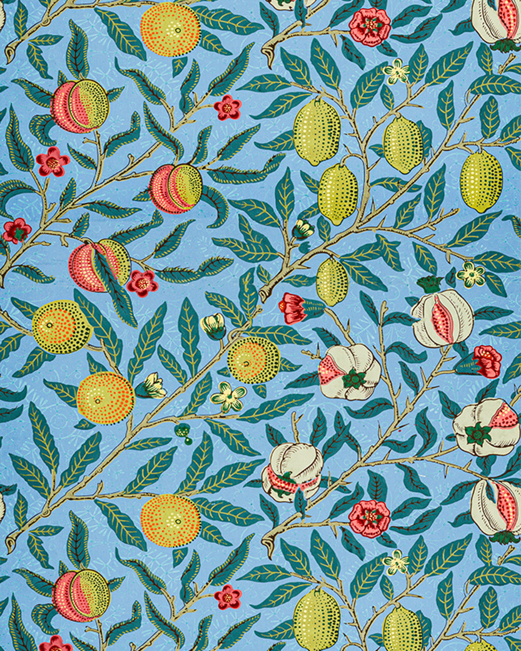Polár takaró (William Morris - Four fruits pattern)