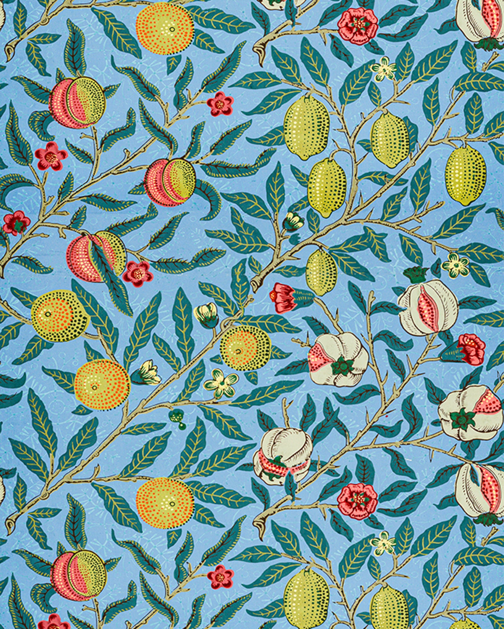 Polár takaró (William Morris - Four fruits pattern)