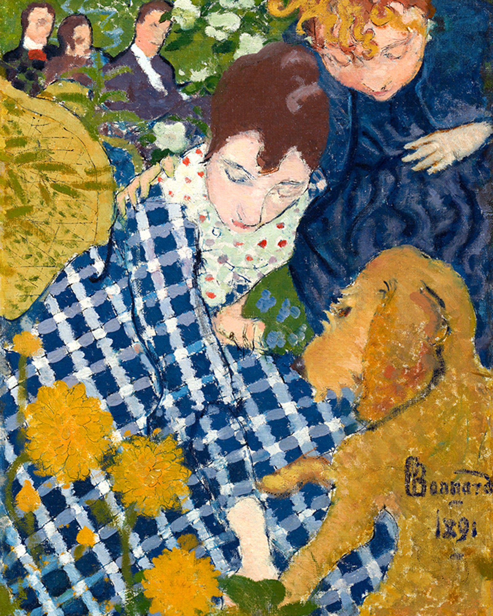 Polár takaró (Pierre Bonnard - Women with Dog)