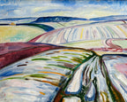 Polár takaró (Edvard Munch - Winter Landscape)