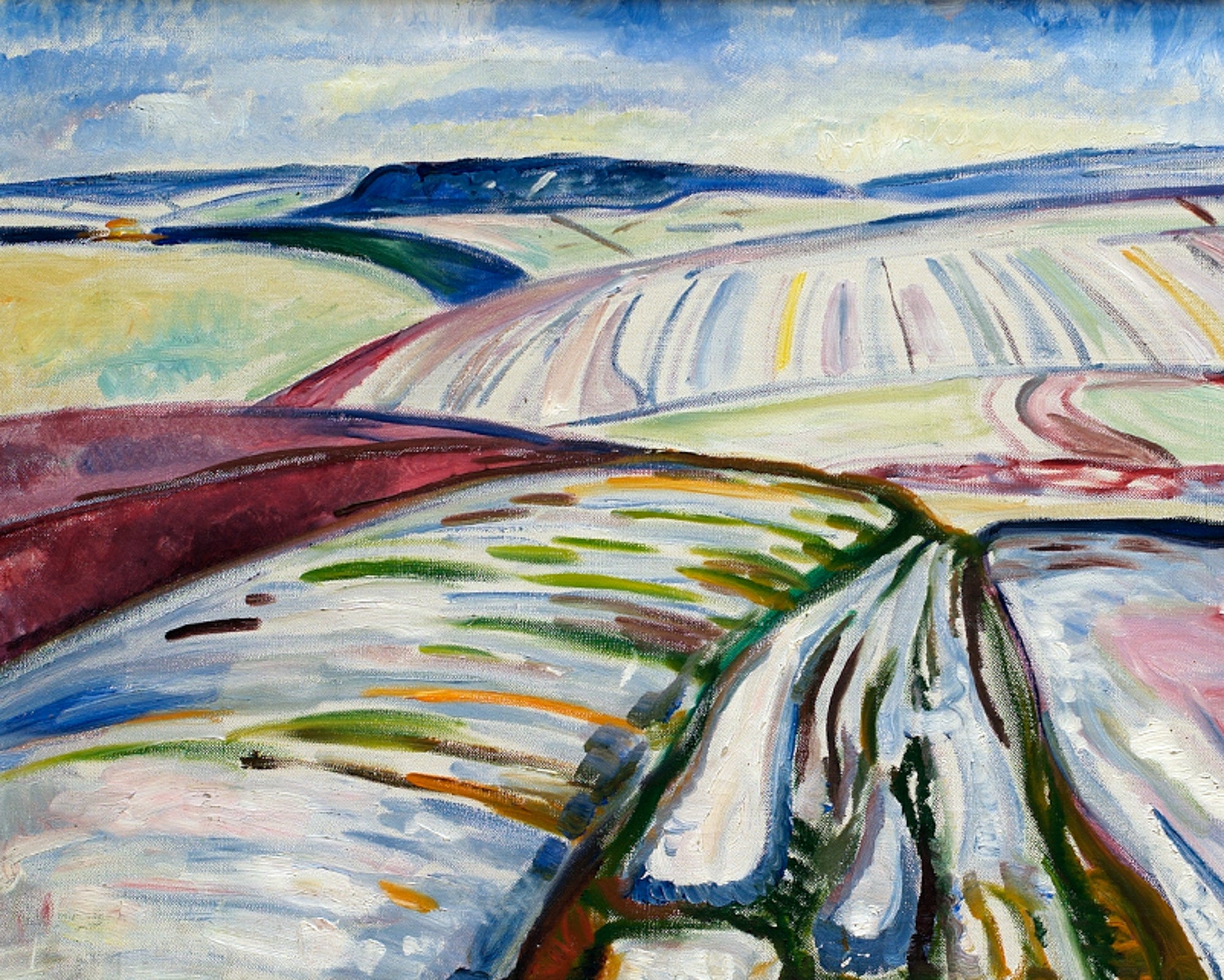 Polár takaró (Edvard Munch - Winter Landscape)